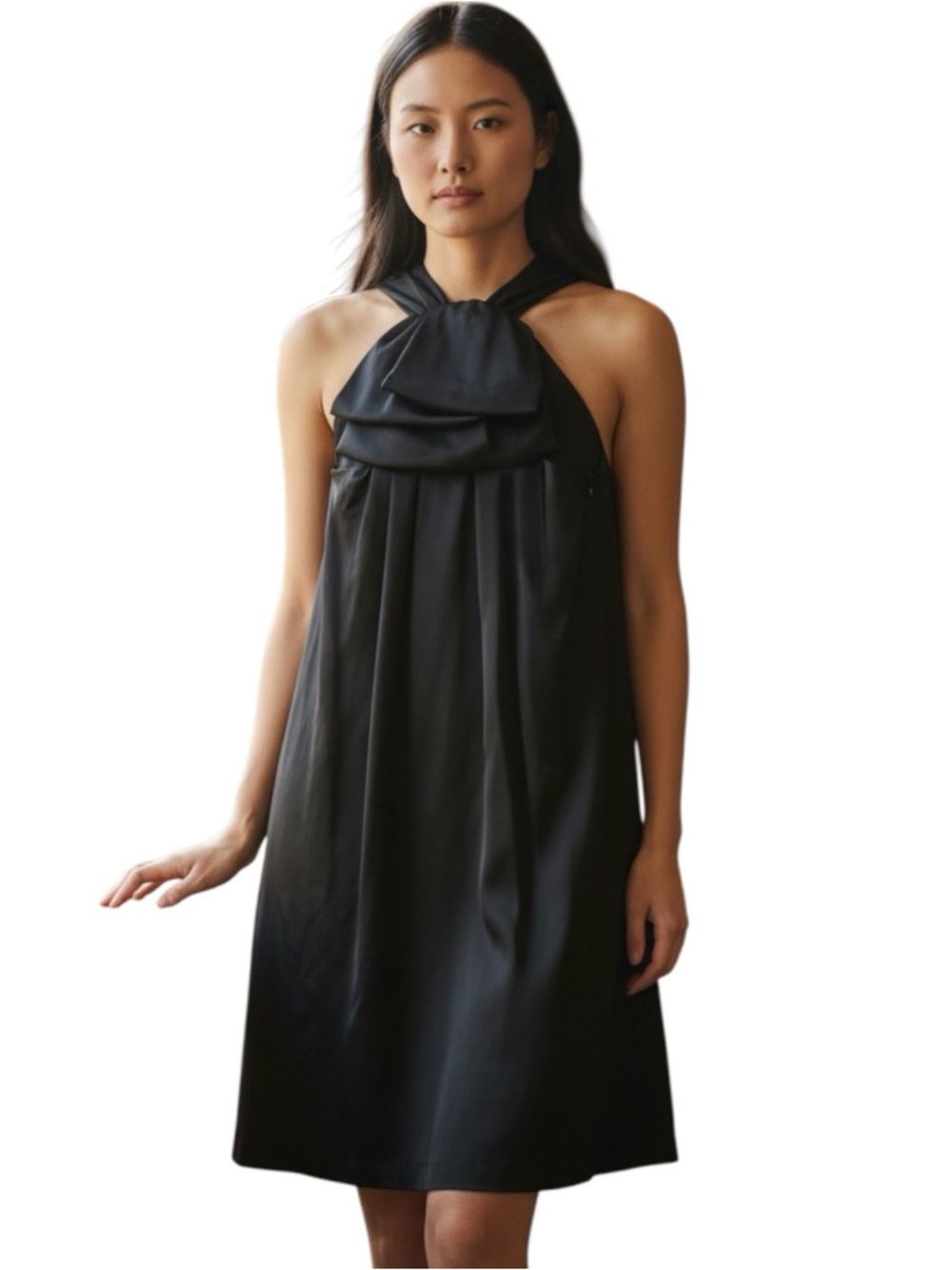 NWT Equipment Femme Black Silk Mini Dress Size 2